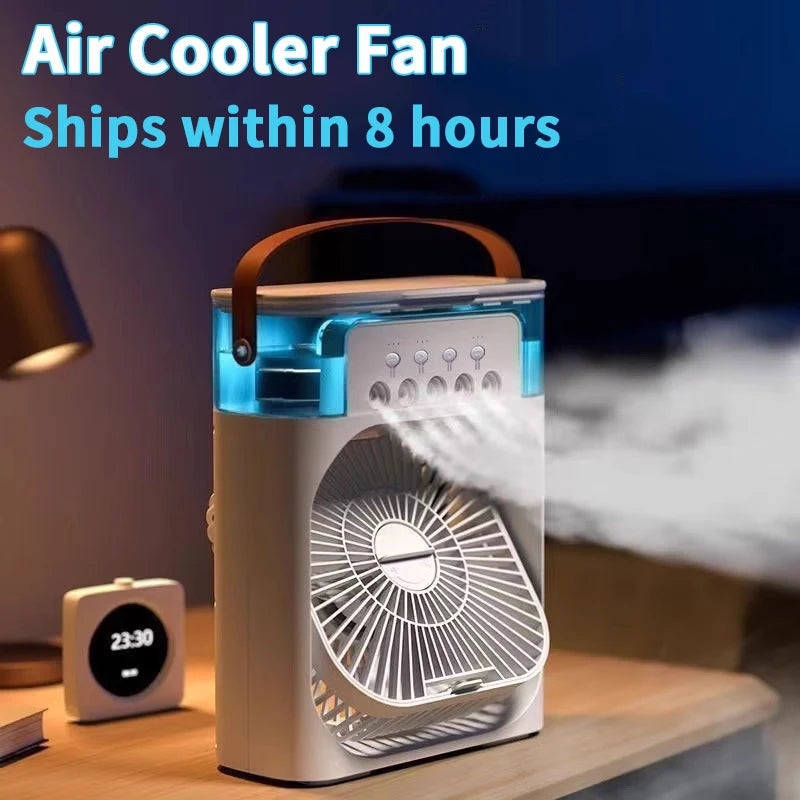 Pablo fan 3 in 1 Fan Air Conditioner Household Mini Air Cooler LED night light Humidifier Air Adjustment Fan