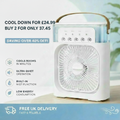 Pablo fan 3 in 1 Fan Air Conditioner Household Mini Air Cooler LED night light Humidifier Air Adjustment Fan