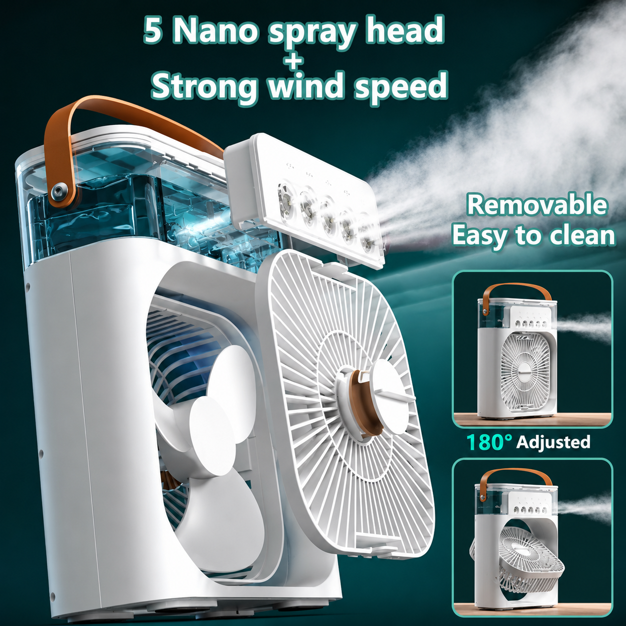Pablo fan 3 in 1 Fan Air Conditioner Household Mini Air Cooler LED night light Humidifier Air Adjustment Fan