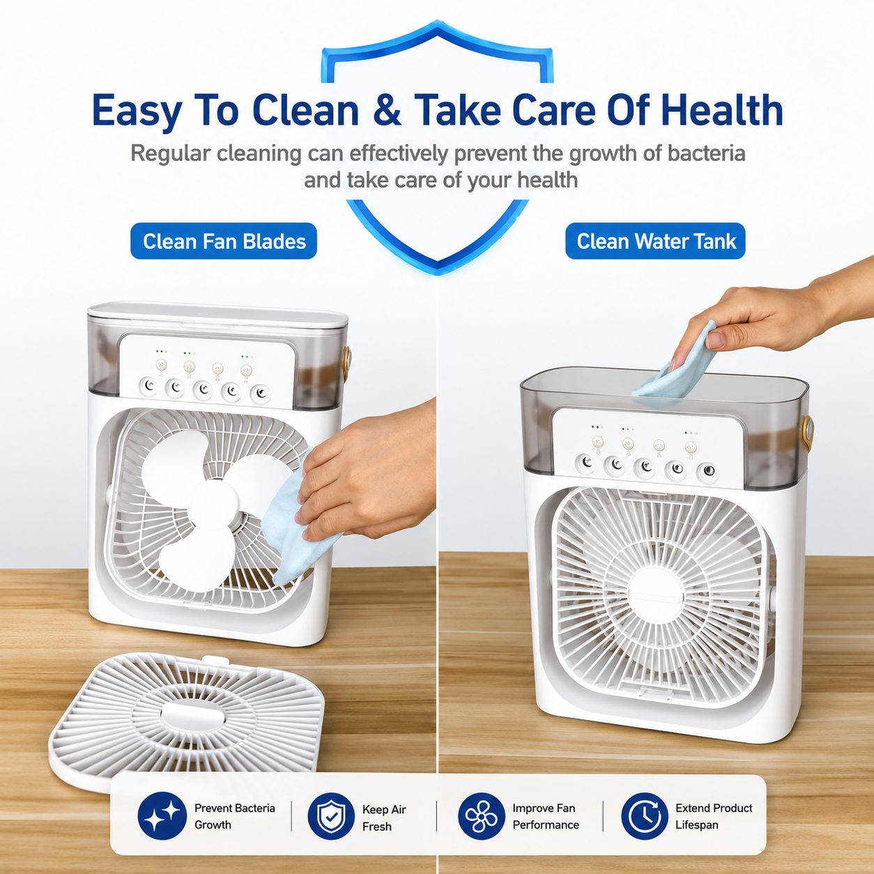 Pablo fan 3 in 1 Fan Air Conditioner Household Mini Air Cooler LED night light Humidifier Air Adjustment Fan